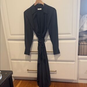 Equipment navy Jarvisse Long-Sleeve Dress